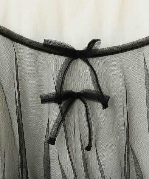 SHOO・LA・RUE / シューラルー Tシャツ | 【130-150cm】チュールキャミドッキングTシャツ | 詳細7