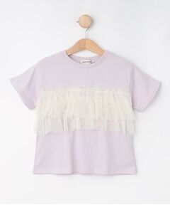 SHOO・LA・RUE / シューラルー Tシャツ | 【100-120cm】チュールドッキングTシャツ