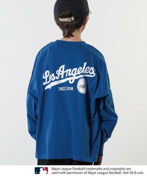 SHOO・LA・RUE/シューラルー 【MLB】オーバーサイズロンT ブルー(093) 15(150cm) SHOO・LA・RUE/シューラルー 【MLB】オーバーサイズロンT ブルー(093) 15(150cm)