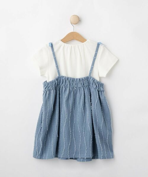 SHOO・LA・RUE / シューラルー その他トップス | 【100-150cm/2点セット】ポコポコの表面感が魅力 楊柳キャミチュニック＋Tシャツ | 詳細2