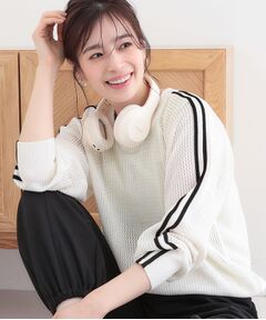 SHOO・LA・RUE / シューラルー ニット・セーター | 麻タッチメッシュラインニット