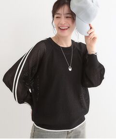 SHOO・LA・RUE / シューラルー ニット・セーター | 麻タッチメッシュラインニット