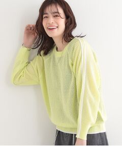 SHOO・LA・RUE / シューラルー ニット・セーター | 麻タッチメッシュラインニット