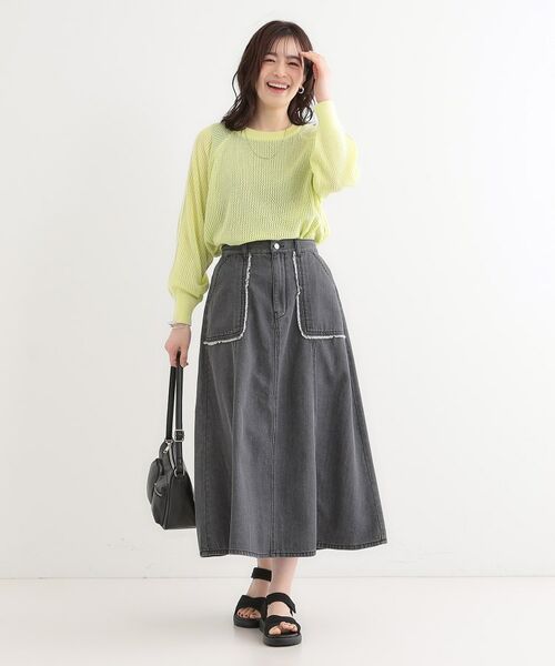 SHOO・LA・RUE / シューラルー ニット・セーター | 麻タッチメッシュラインニット | 詳細11