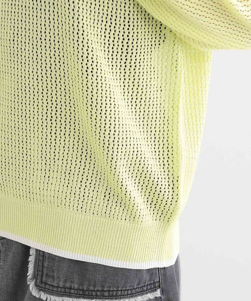SHOO・LA・RUE / シューラルー ニット・セーター | 麻タッチメッシュラインニット | 詳細18