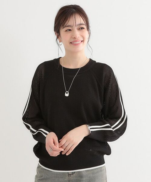 SHOO・LA・RUE / シューラルー ニット・セーター | 麻タッチメッシュラインニット | 詳細5