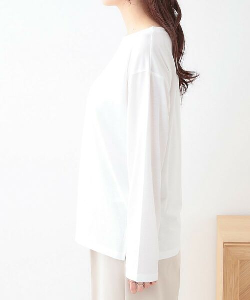 SHOO・LA・RUE / シューラルー ニット・セーター | 【S-LL/2枚セット】シアー感も楽しめる 光沢カノコ編み配色ニット+ロンT | 詳細24