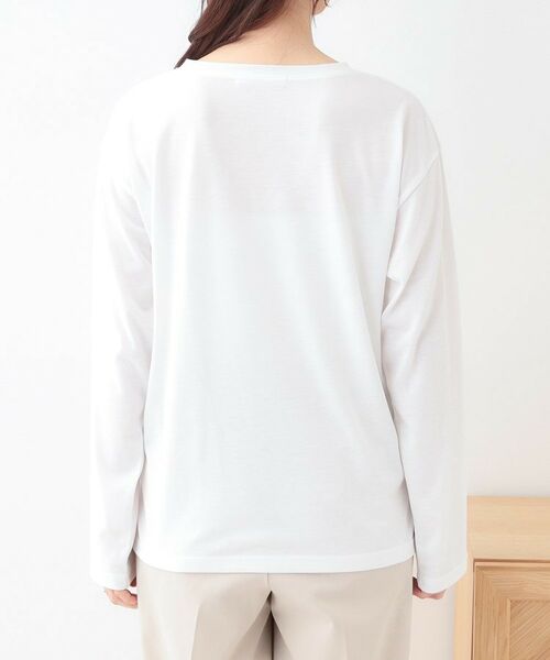 SHOO・LA・RUE / シューラルー ニット・セーター | 【S-LL/2枚セット】シアー感も楽しめる 光沢カノコ編み配色ニット+ロンT | 詳細25