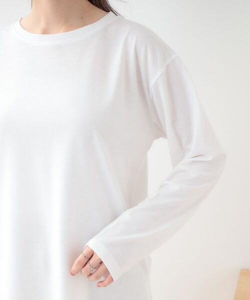 SHOO・LA・RUE / シューラルー ニット・セーター | 【S-LL/2枚セット】シアー感も楽しめる 光沢カノコ編み配色ニット+ロンT | 詳細27