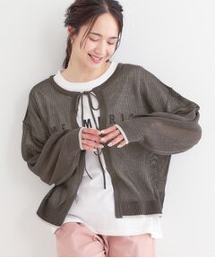 SHOO・LA・RUE / シューラルー その他トップス | 【S-LL/2点セット】前後2WAYで着られるメッシュニット＋ロゴTシャツ