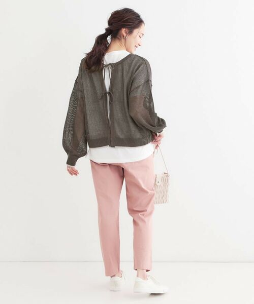 SHOO・LA・RUE / シューラルー その他トップス | 【S-LL/2点セット】前後2WAYで着られるメッシュニット＋ロゴTシャツ | 詳細20