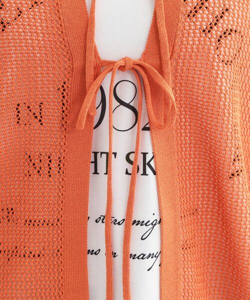 SHOO・LA・RUE / シューラルー その他トップス | 【S-LL/2点セット】前後2WAYで着られるメッシュニット＋ロゴTシャツ | 詳細7