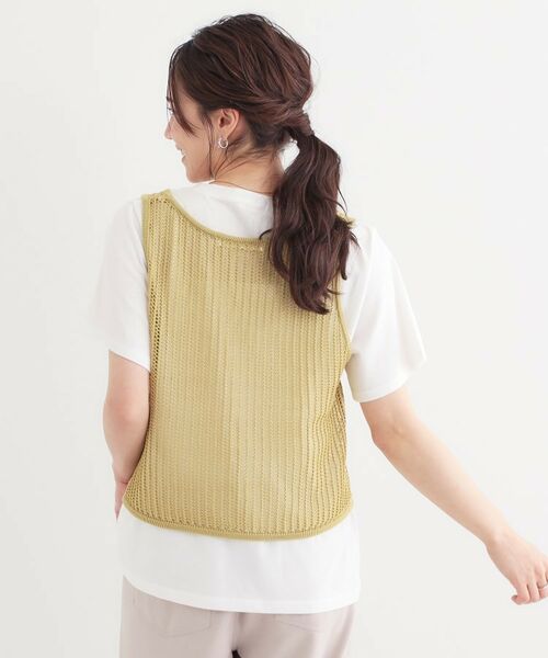 00s archive 5351 ドレープ メッシュ カットソー 2枚セット Front Zip Mesh Border Knitwear