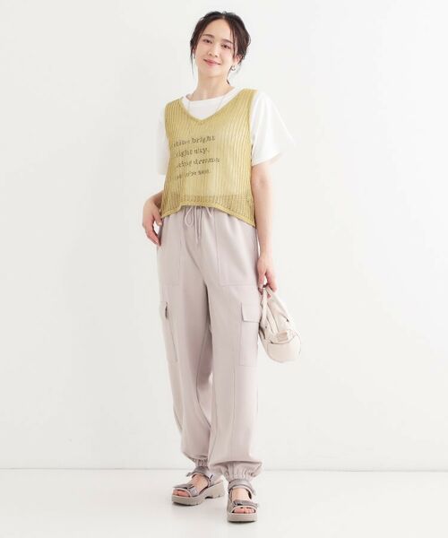 SHOO・LA・RUE / シューラルー その他トップス | 【2点セット】メッシュニットベスト×ロゴTシャツセット | 詳細11