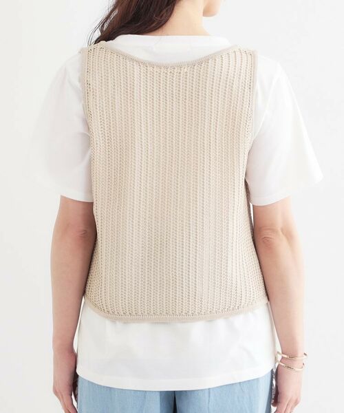 SHOO・LA・RUE / シューラルー その他トップス | 【2点セット】メッシュニットベスト×ロゴTシャツセット | 詳細15