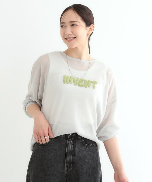 SHOO・LA・RUE / シューラルー ニット・セーター | 【S-LL】アソートロゴサマーニット | 詳細1