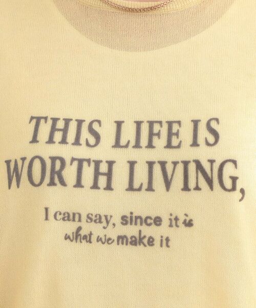 SHOO・LA・RUE / シューラルー ニット・セーター | 【S-LL】アソートロゴサマーニット | 詳細12