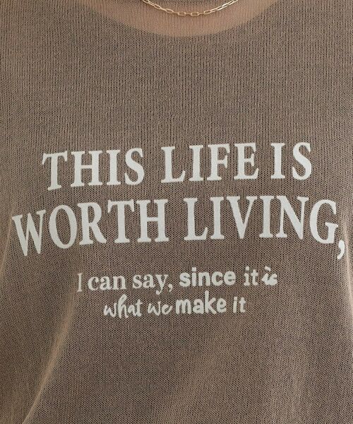 SHOO・LA・RUE / シューラルー ニット・セーター | 【S-LL】アソートロゴサマーニット | 詳細16