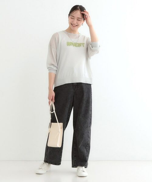 SHOO・LA・RUE / シューラルー ニット・セーター | 【S-LL】アソートロゴサマーニット | 詳細3