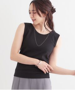 SHOO・LA・RUE / シューラルー キャミソール・チューブトップ | 【S-LL】2WAYネック リブタンクトップ