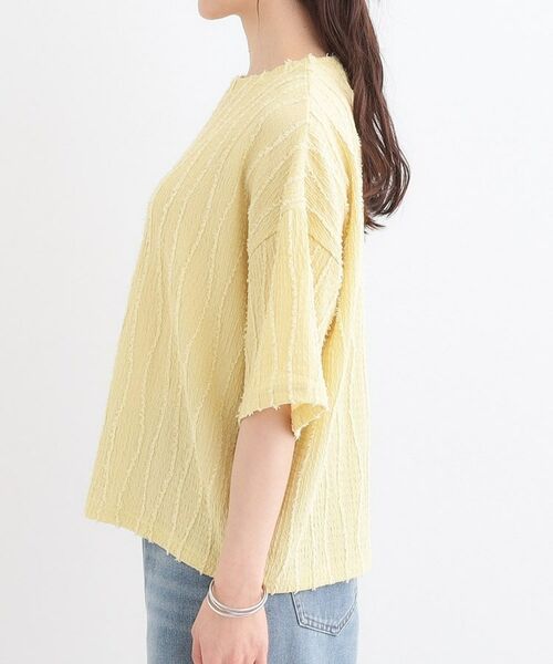 SHOO・LA・RUE / シューラルー カットソー | 1枚で着映え ジャカードフリンジ5分袖トップス | 詳細18