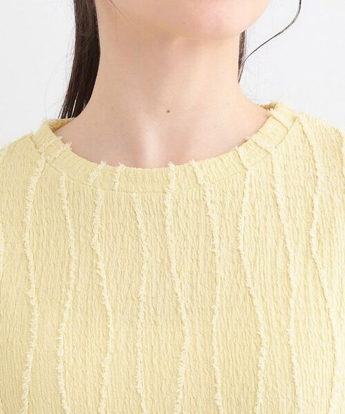 SHOO・LA・RUE / シューラルー カットソー | 1枚で着映え ジャカードフリンジ5分袖トップス | 詳細20