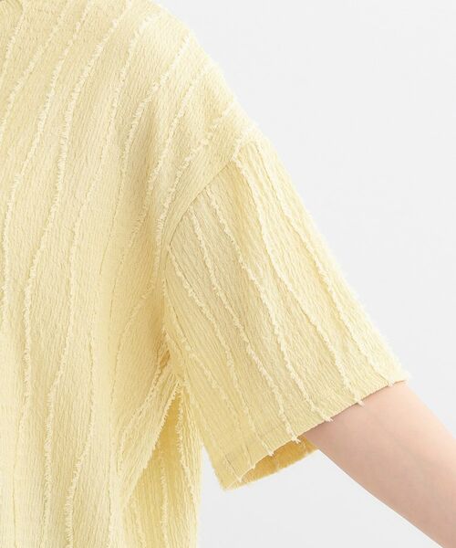 SHOO・LA・RUE / シューラルー カットソー | 1枚で着映え ジャカードフリンジ5分袖トップス | 詳細21