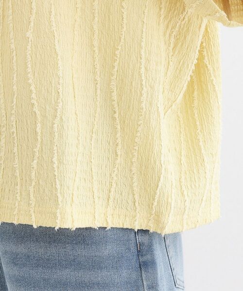 SHOO・LA・RUE / シューラルー カットソー | 1枚で着映え ジャカードフリンジ5分袖トップス | 詳細22
