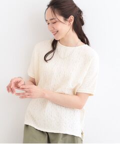 SHOO・LA・RUE / シューラルー カットソー | 【S-LL】ぽこぽこ素材がこなれ見え ドルマントップス