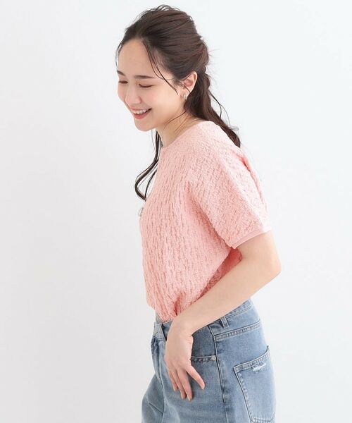 SHOO・LA・RUE / シューラルー カットソー | 【S-LL】ぽこぽこ素材がこなれ見え ドルマントップス | 詳細10