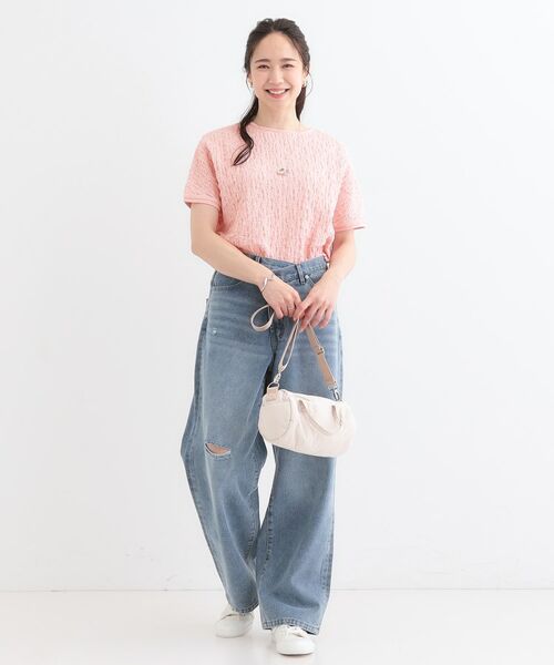 SHOO・LA・RUE / シューラルー カットソー | 【S-LL】ぽこぽこ素材がこなれ見え ドルマントップス | 詳細11