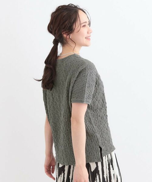 SHOO・LA・RUE / シューラルー カットソー | 【S-LL】ぽこぽこ素材がこなれ見え ドルマントップス | 詳細6