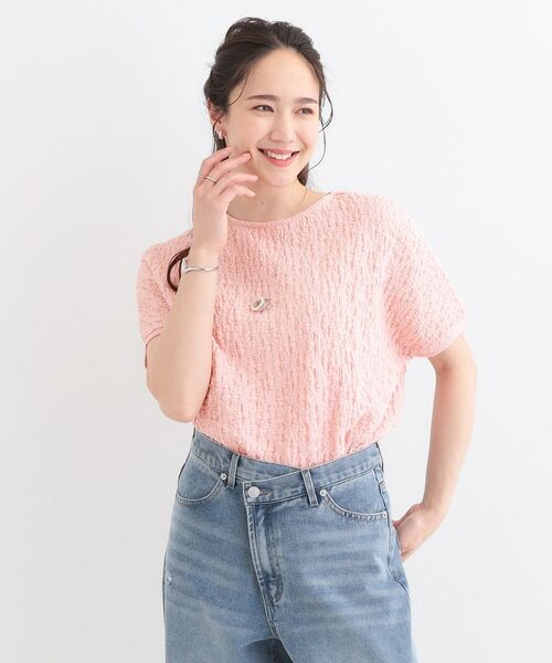 SHOO・LA・RUE / シューラルー カットソー | 【S-LL】ぽこぽこ素材がこなれ見え ドルマントップス | 詳細9