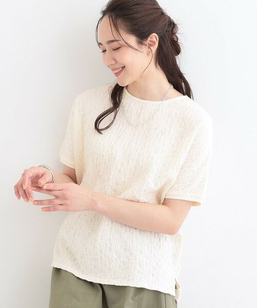 SHOO・LA・RUE/シューラルー ポコポコドルマンプルオーバー オフホワイト(003) 02(M) SHOO・LA・RUE/シューラルー ポコポコドルマンプルオーバー オフホワイト(003) 02(M)