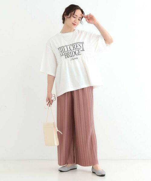 SHOO・LA・RUE / シューラルー Tシャツ | 胸シャーリング ロゴTシャツ | 詳細3