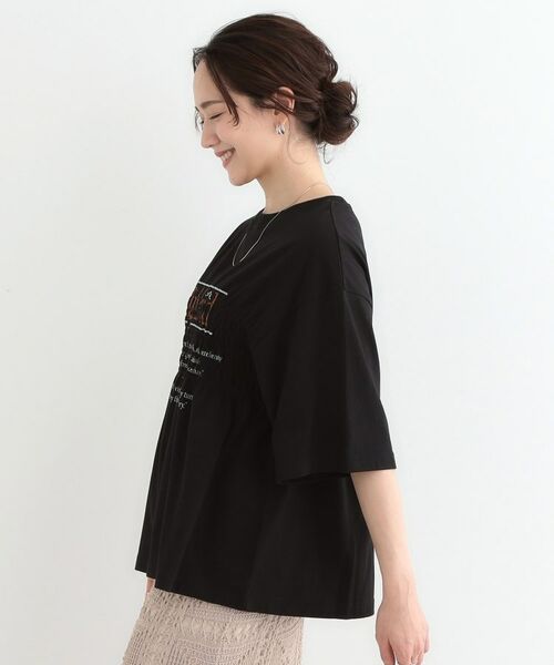 SHOO・LA・RUE / シューラルー Tシャツ | 胸シャーリング ロゴTシャツ | 詳細6