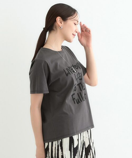 SHOO・LA・RUE / シューラルー Tシャツ | 【洗える/S-LL】選べる4柄 プリントアソート ベーシックTシャツ | 詳細10