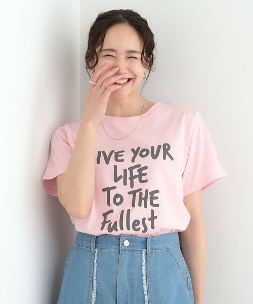 SHOO・LA・RUE / シューラルー Tシャツ | 【洗える/S-LL】選べる4柄 プリントアソート ベーシックTシャツ | 詳細13