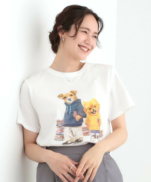 SHOO・LA・RUE / シューラルー Tシャツ | 【洗える/S-LL】選べる4柄 プリントアソート ベーシックTシャツ | 詳細21