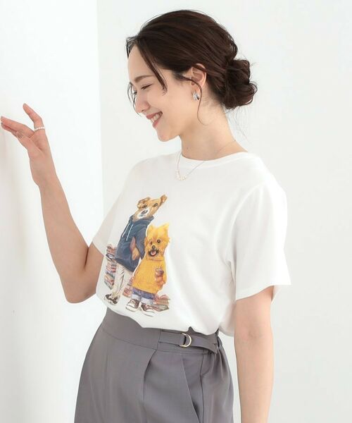 SHOO・LA・RUE / シューラルー Tシャツ | 【洗える/S-LL】選べる4柄 プリントアソート ベーシックTシャツ | 詳細22