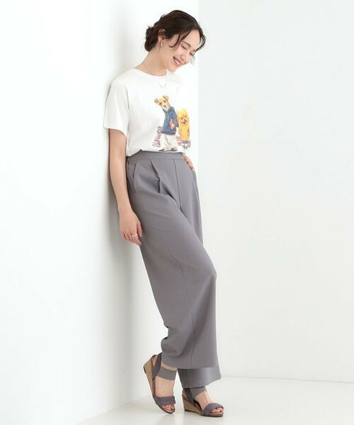 SHOO・LA・RUE / シューラルー Tシャツ | 【洗える/S-LL】選べる4柄 プリントアソート ベーシックTシャツ | 詳細23