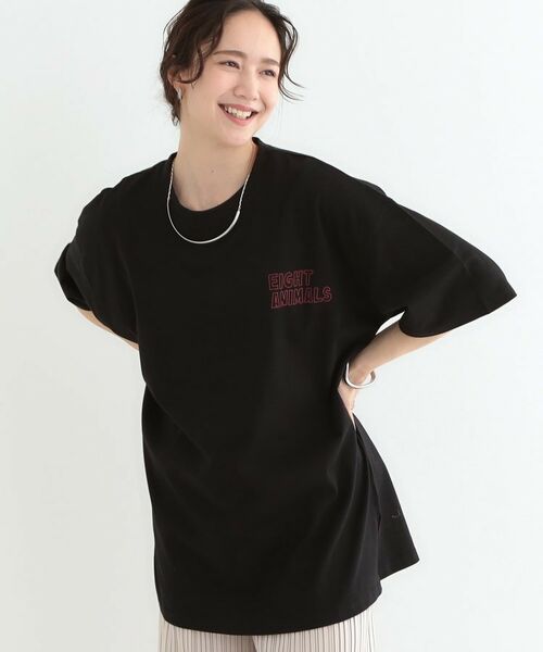 SHOO・LA・RUE/シューラルー プリントBIG Tシャツ ブラック(119) 00(FREE) SHOO・LA・RUE/シューラルー プリントBIG Tシャツ ブラック(119) 00(FREE)