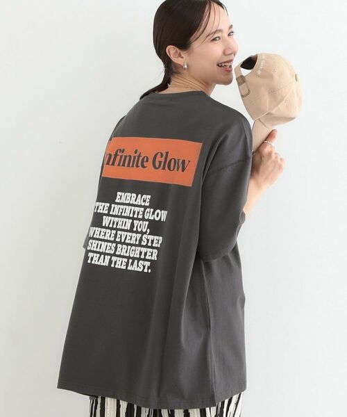 SHOO・LA・RUE/シューラルー プリントBIG Tシャツ チャコールグレー(314) 00(FREE) SHOO・LA・RUE/シューラルー プリントBIG Tシャツ チャコールグレー(314) 00(FREE)