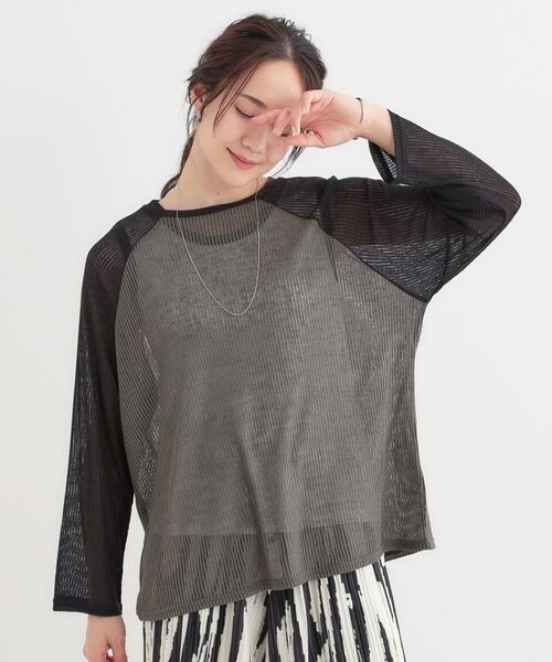 SHOO・LA・RUE / シューラルー カットソー | 【S-LL】シアーラグランロンT | 詳細1