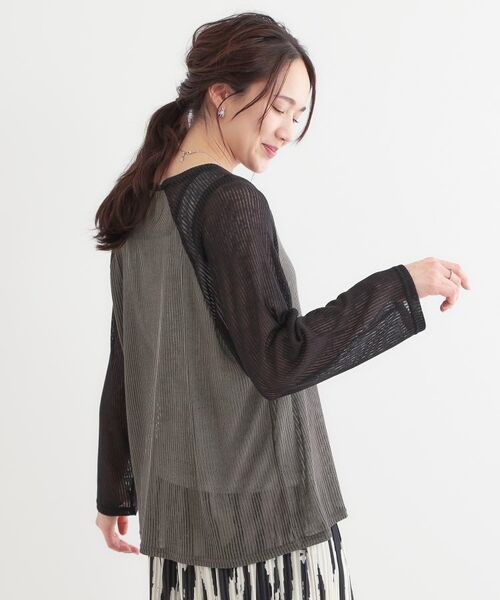 SHOO・LA・RUE / シューラルー カットソー | 【S-LL】シアーラグランロンT | 詳細2