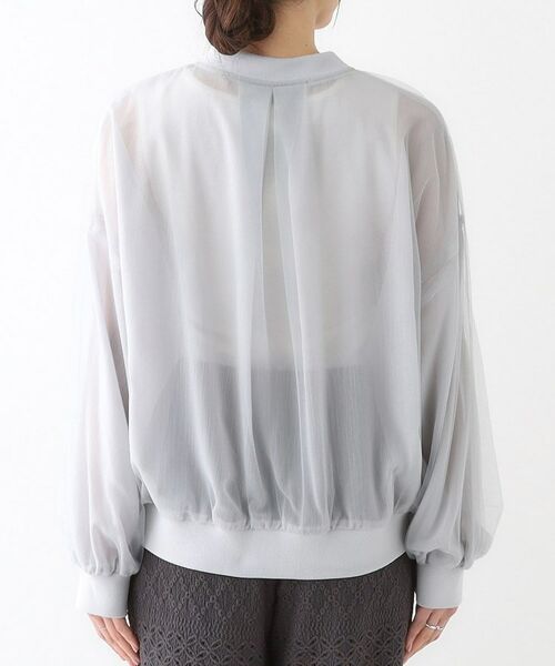 SHOO・LA・RUE / シューラルー レザーブルゾン・ジャケット | 大人の透け感でかろやかに シアーレイヤードブルゾン | 詳細11