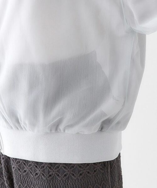 SHOO・LA・RUE / シューラルー レザーブルゾン・ジャケット | 大人の透け感でかろやかに シアーレイヤードブルゾン | 詳細14