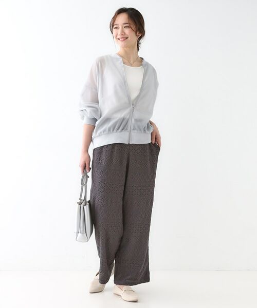 SHOO・LA・RUE / シューラルー レザーブルゾン・ジャケット | 大人の透け感でかろやかに シアーレイヤードブルゾン | 詳細3