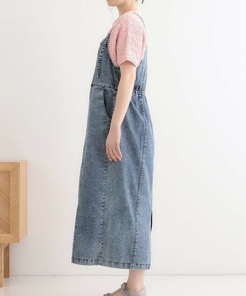 SHOO・LA・RUE / シューラルー ワンピース | 【S-LL/セットアップ可】ライトオンスデニム ZIPキャミワンピース | 詳細10