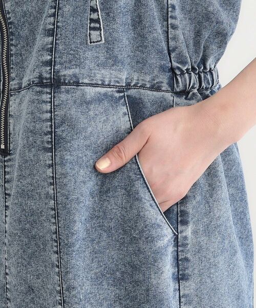 SHOO・LA・RUE / シューラルー ワンピース | 【S-LL/セットアップ可】ライトオンスデニム ZIPキャミワンピース | 詳細15